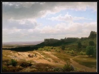 Картина С гор Гарц (Всадники в горах Гарц)