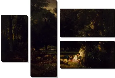 Картина Купальщицы (Полянка в лесу)