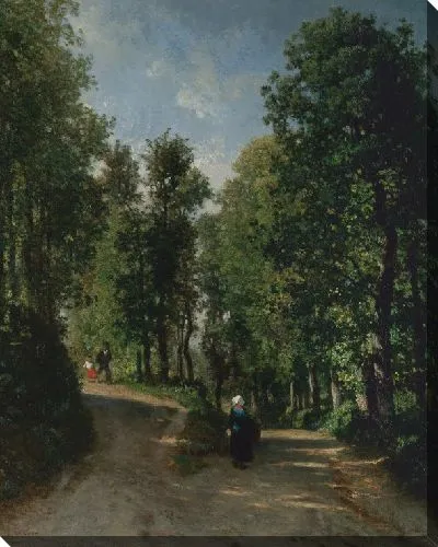 Картина Дорога в лесу №7