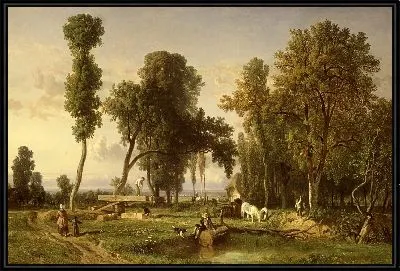 Вид на Ла-Ферте-Сен-Обен, недалеко от Орлеана