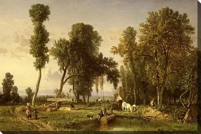 Вид на Ла-Ферте-Сен-Обен, недалеко от Орлеана