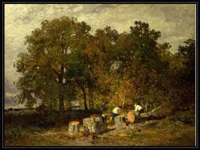 Картина лесоруб