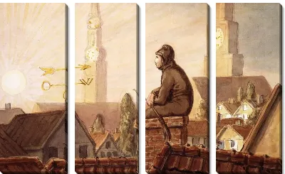 Трубочист по крышам Гамбурга