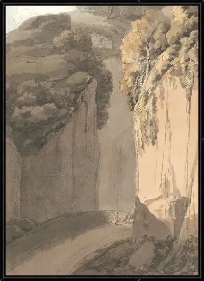 Картина Вход в грот в Посилипо, Неаполь