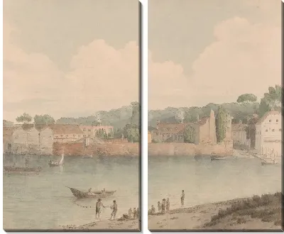 Картина Лестница Воксхолл, из Миллбанка, 5 июля 1797 г.
