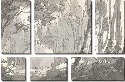 Картина В парке виллы Мондрагоне во Фраскати