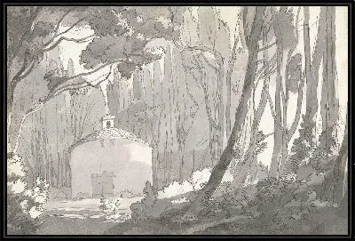 Картина В парке виллы Мондрагоне во Фраскати