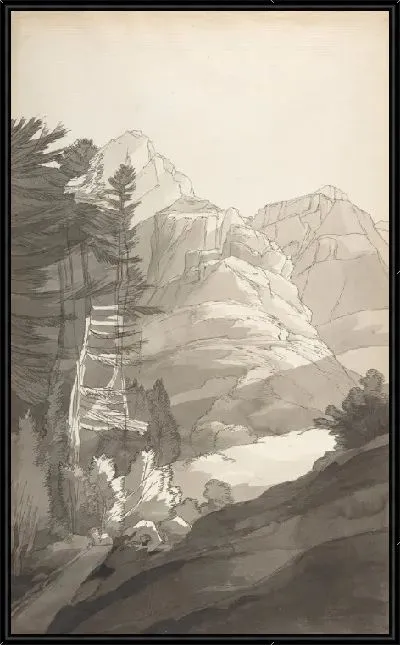 Картина Около Гларис [Гларус], Швейцария