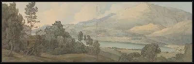 Картина Вид на озеро Конистон, Ланкашир