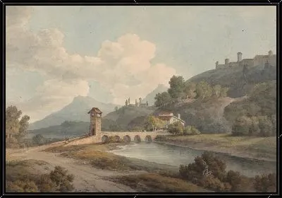 Картина Современный мост в Нарни