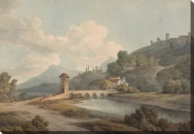 Картина Современный мост в Нарни