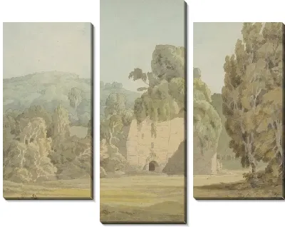 Руины, покрытые плющом