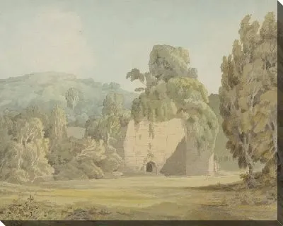 Картина Руины, покрытые плющом