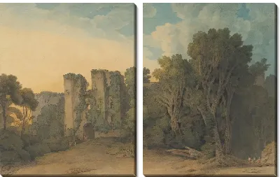 Замок Берри Померой в графстве Девон