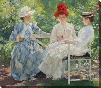 Картина Три сестры - исследование в солнечном свете июня