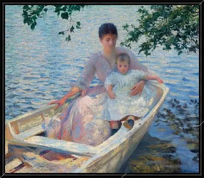 Мать и дитя в лодке