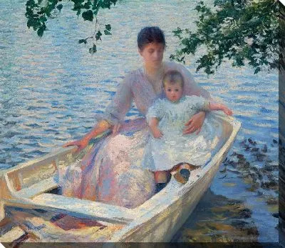 Мать и дитя в лодке