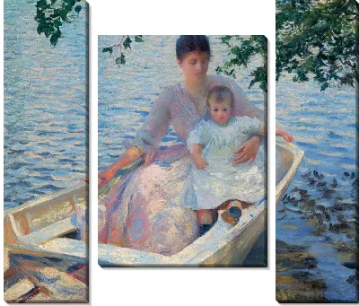 Мать и дитя в лодке