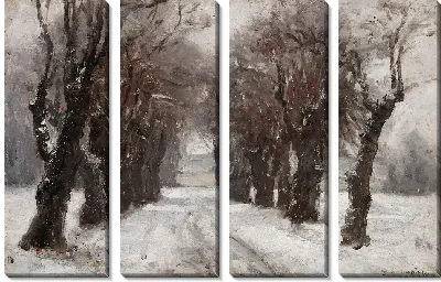 Картина Зима в Мюнхене