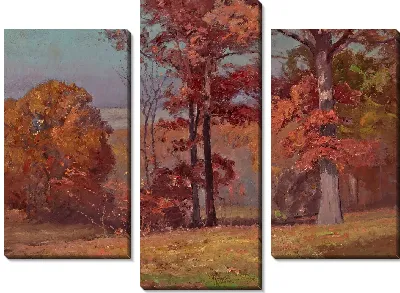 Картина Когда Дубы Красные (Пейзаж Бруквилля)