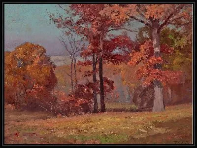 Картина Когда Дубы Красные (Пейзаж Бруквилля)