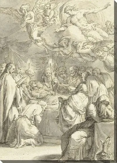 Картина Ложе смерти марии