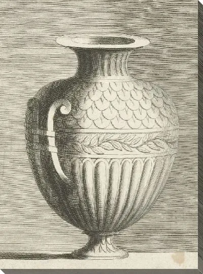 Картина Ваза с весами и лепестками