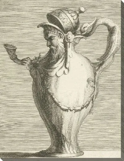 Картина Кувшин в виде бородатого мужчины