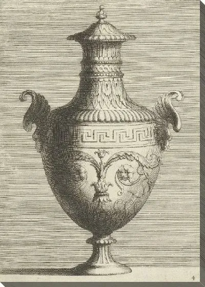 Картина Урна с длинной шеей и крышкой