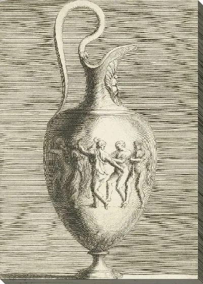 Картина Кувшин с танцами и музыкой мужчин и женщин