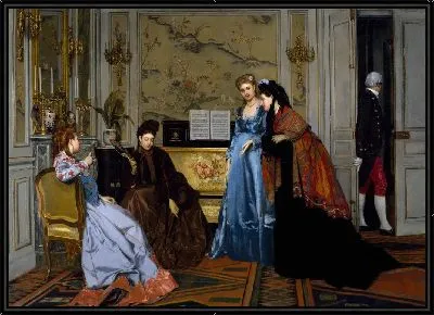 Элегантные фигуры в салоне