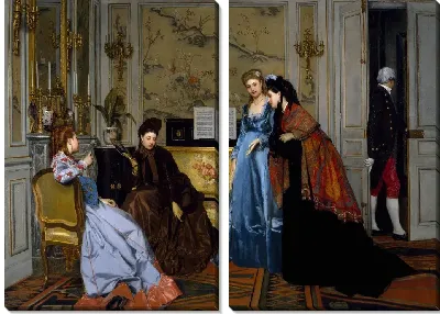 Элегантные фигуры в салоне