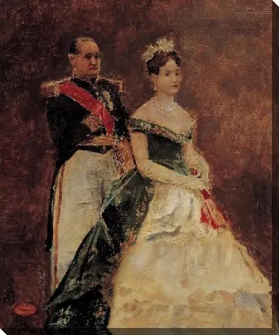 Картина Джироламо Бонапарт и его дочь Матильда