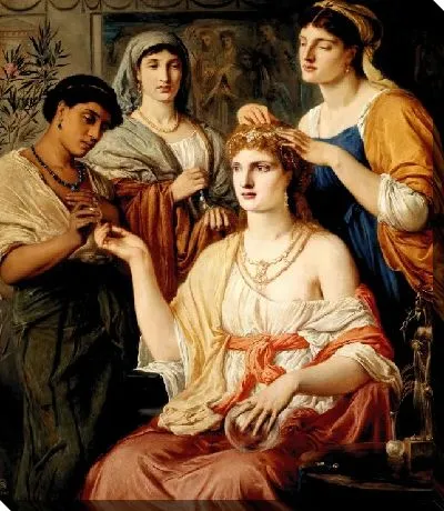 Картина Туалет римской леди