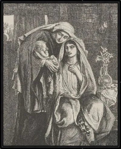 Картина Наоми и Младенец Обед (Библейская галерея Далзилса)