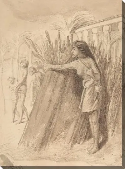 Картина Мириам смотрит на нахождение Моисея в камышах