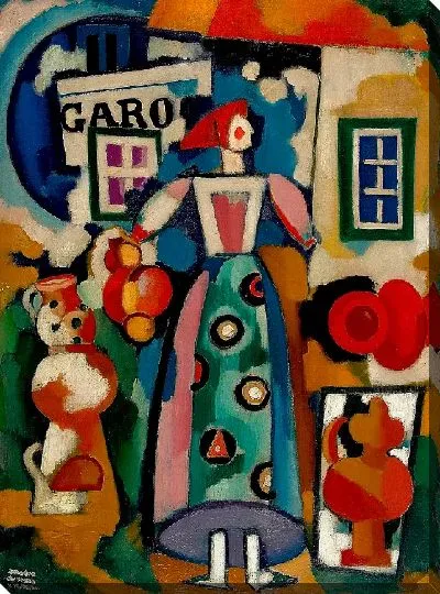 Картина Популярная песня Русская женщина и Фигаро