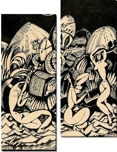 Картина ВАННА ВЕДЬМ (рисунок № 10 для альбома 'XX DESSINS')
