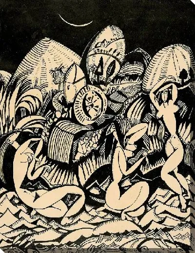 Картина ВАННА ВЕДЬМ (рисунок № 10 для альбома 'XX DESSINS')