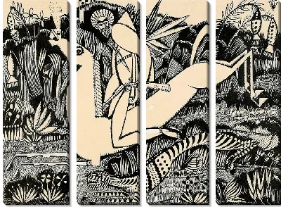Картина ТИГР (оригинальный рисунок для альбома 'XX DESSINS')