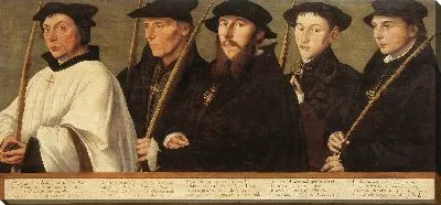 Картина Пять членов Утрехтского братства Иерусалимских паломников