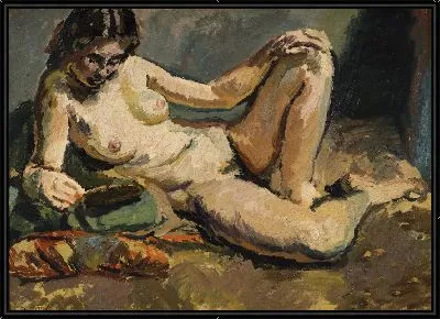 Картина Лежащая обнаженная №9