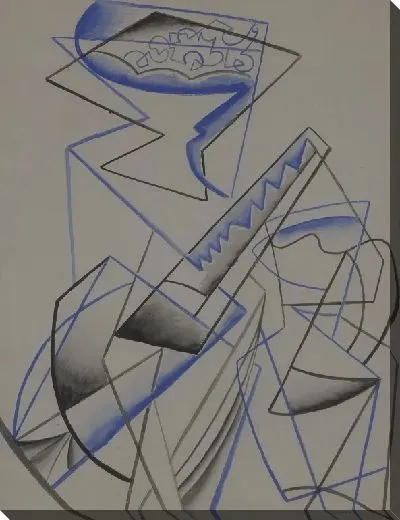 Картина Натюрморт с синим компотьером