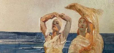 Картина Елена и Кассандра