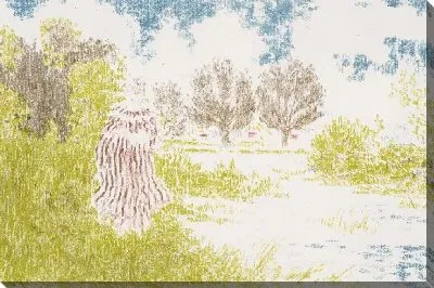 Картина Женщина в полосатом платье