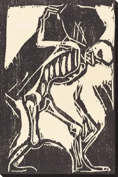 Картина Смерть с гробом