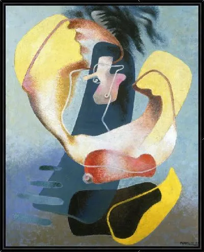 Картина Фигура в космосе I (Организм в космосе)