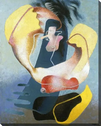 Картина Фигура в космосе I (Организм в космосе)