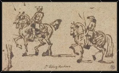 Картина Сэр Сидни Мидоуз обучает лошадь