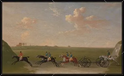 Картина Бег на шезлонг на Ньюмаркет Хит в среду, 29 августа 1750 г.